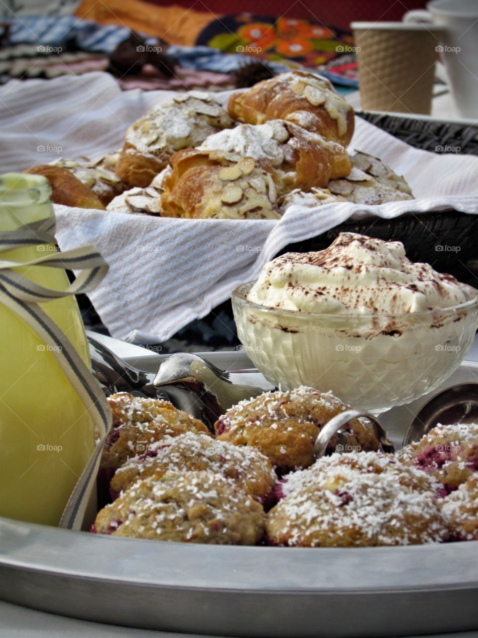 retro picnic in the park sweet food friends home cooking