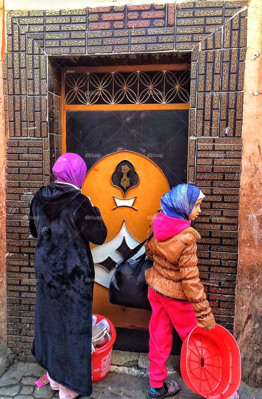 Getting the laundry in Marrakech