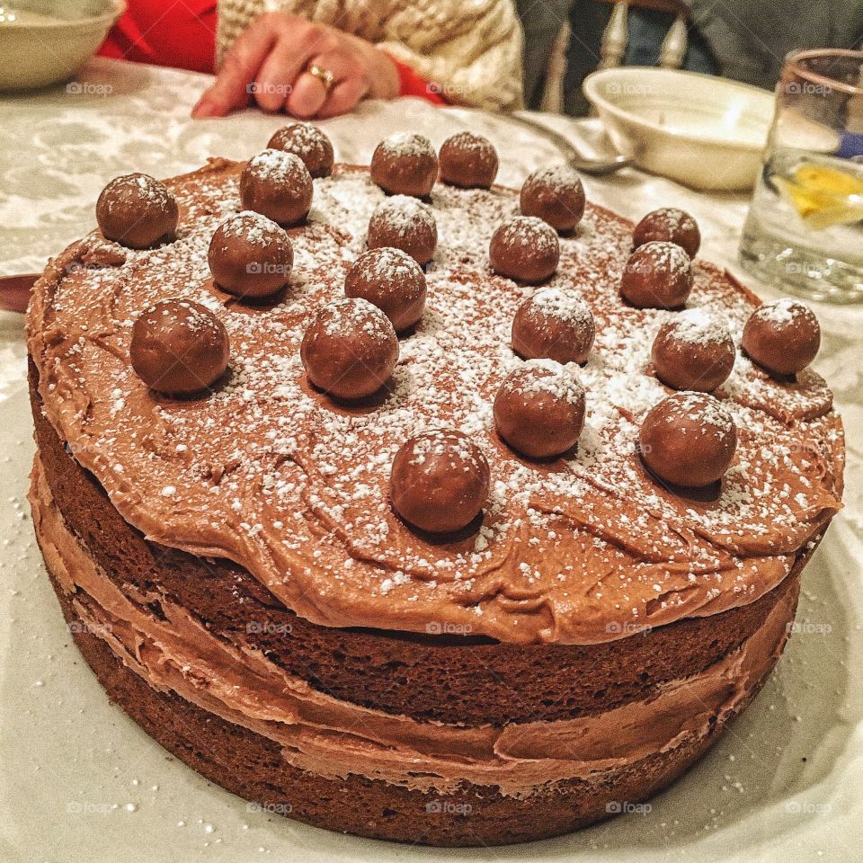 First attempt at Mary Berry's malted chocolate cake...