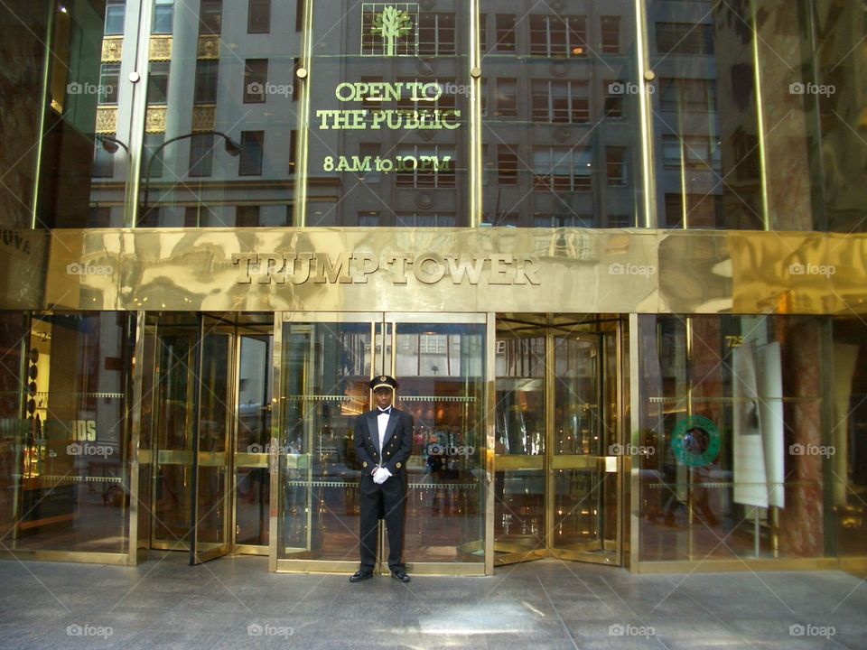 The Trump Tower entrance