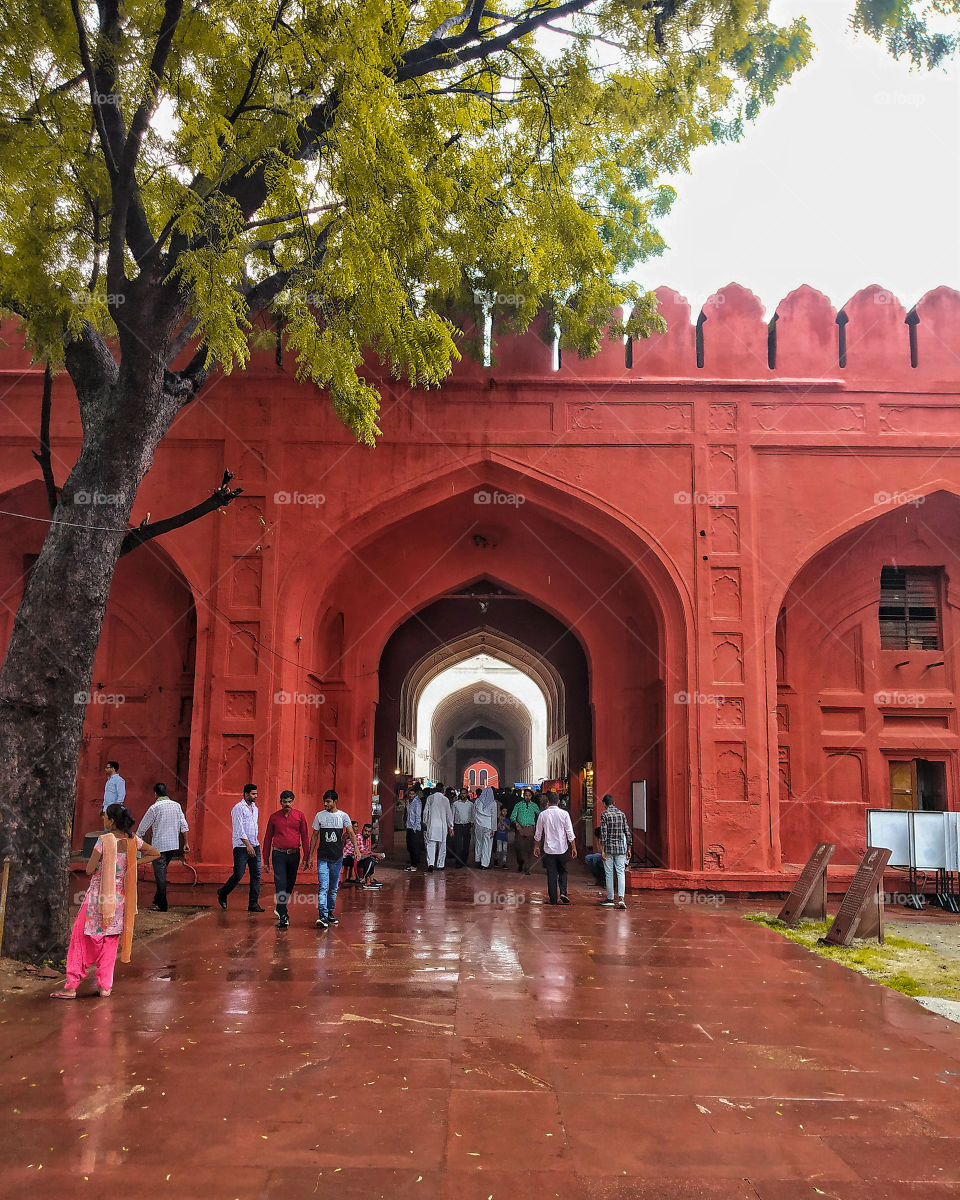 Redfort entry frame.