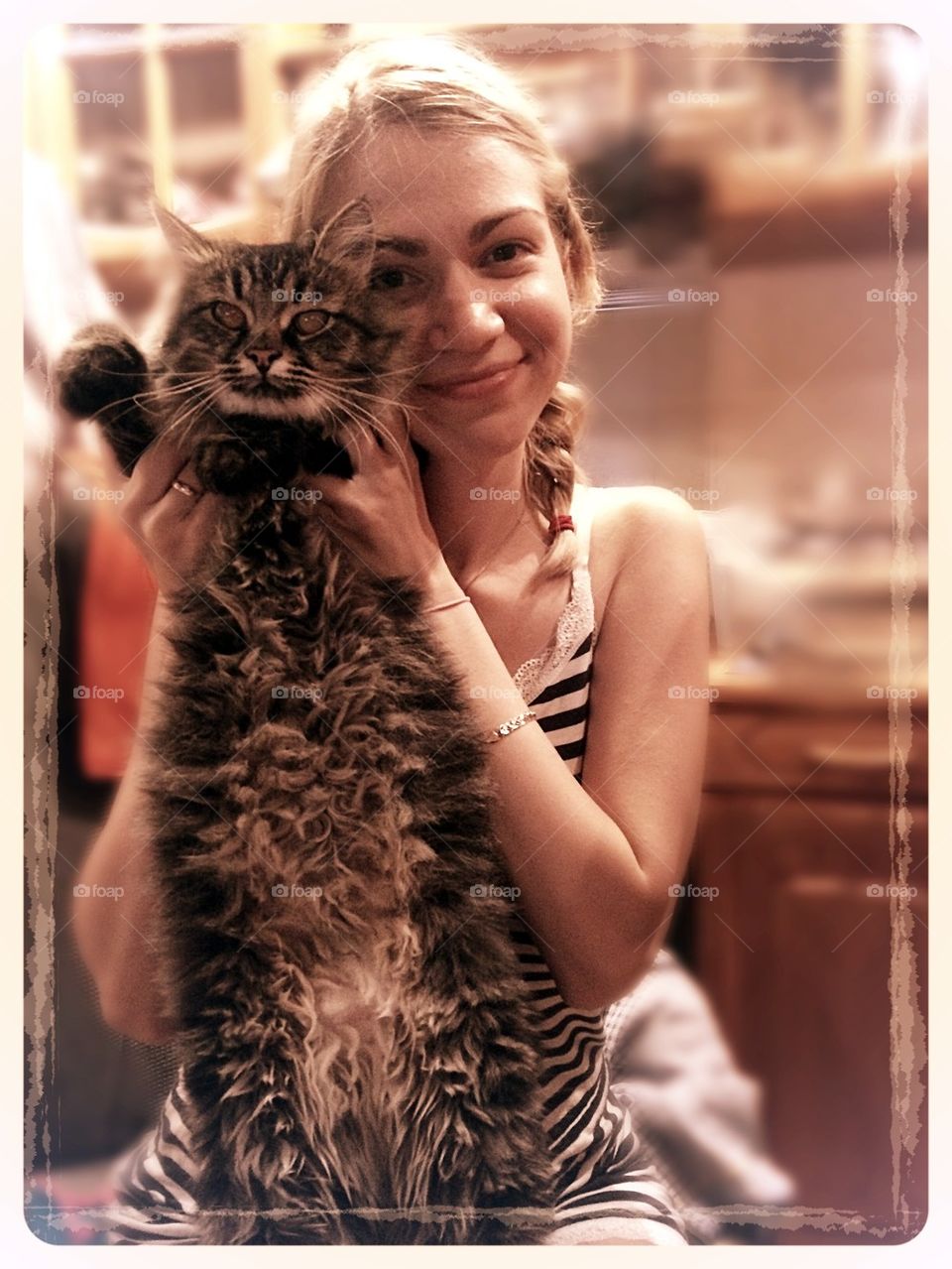 Girl and her Cat