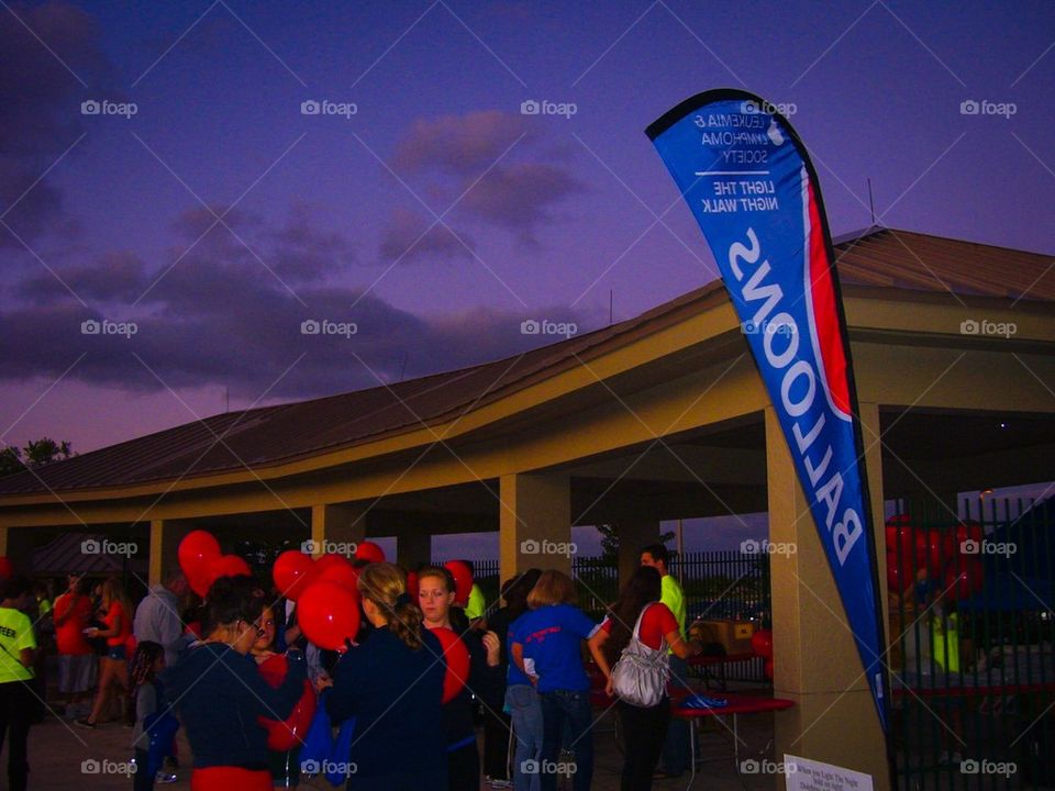 Fundraiser Red Balloons