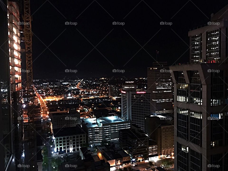 Nashville, TN Nighttime Skyline