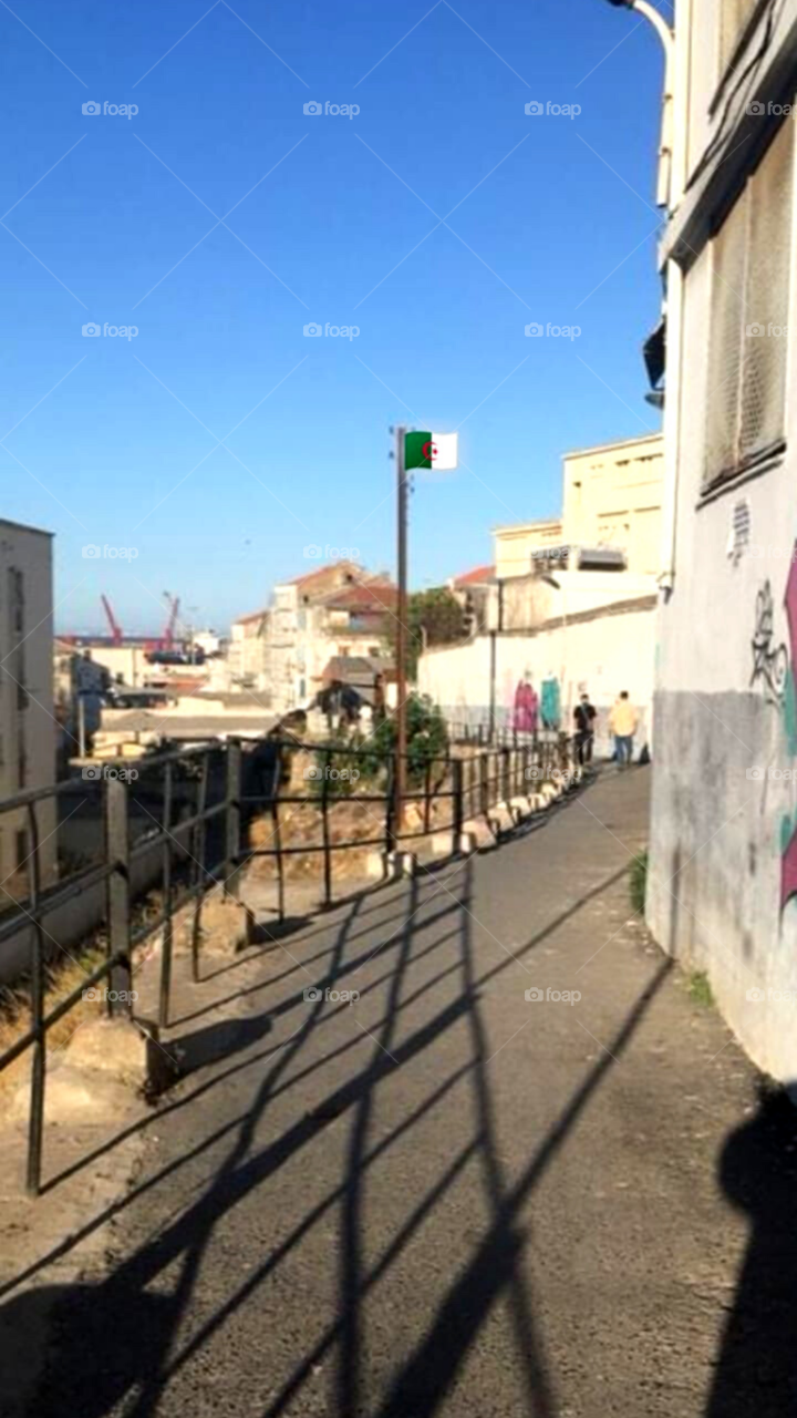 People walking to their house or work