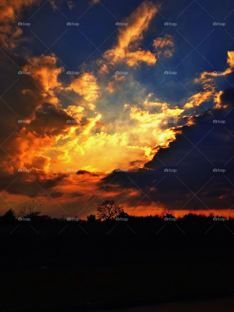 Scenic view of dramatic sky
