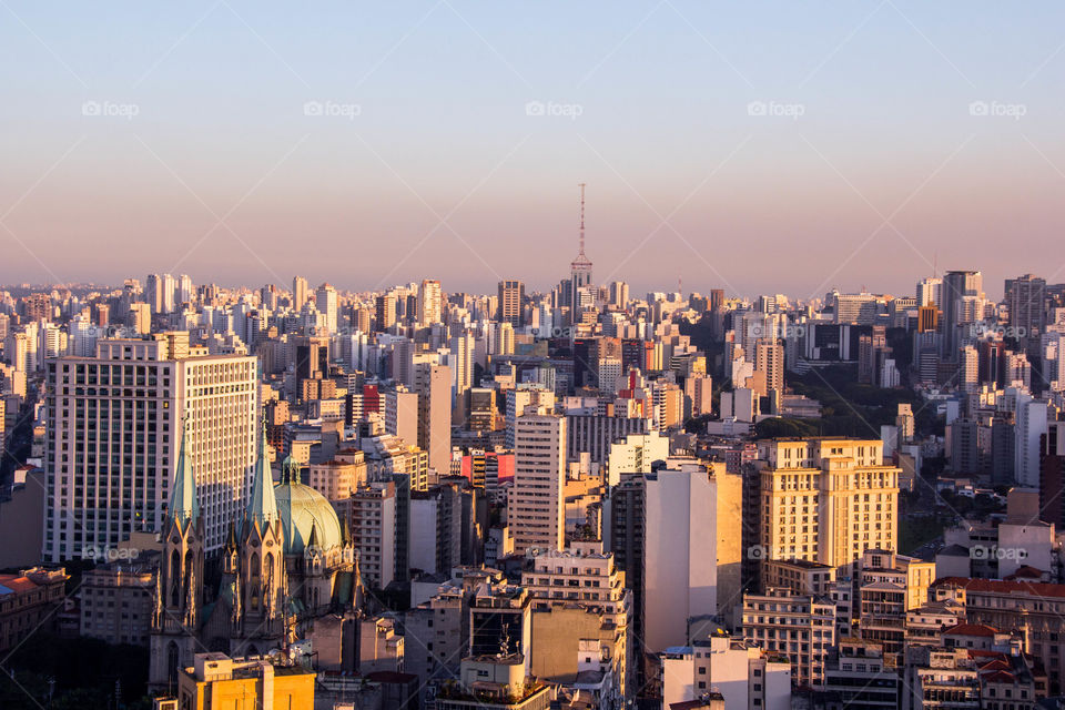 Sao Paulo do topo do Edifício Banespa