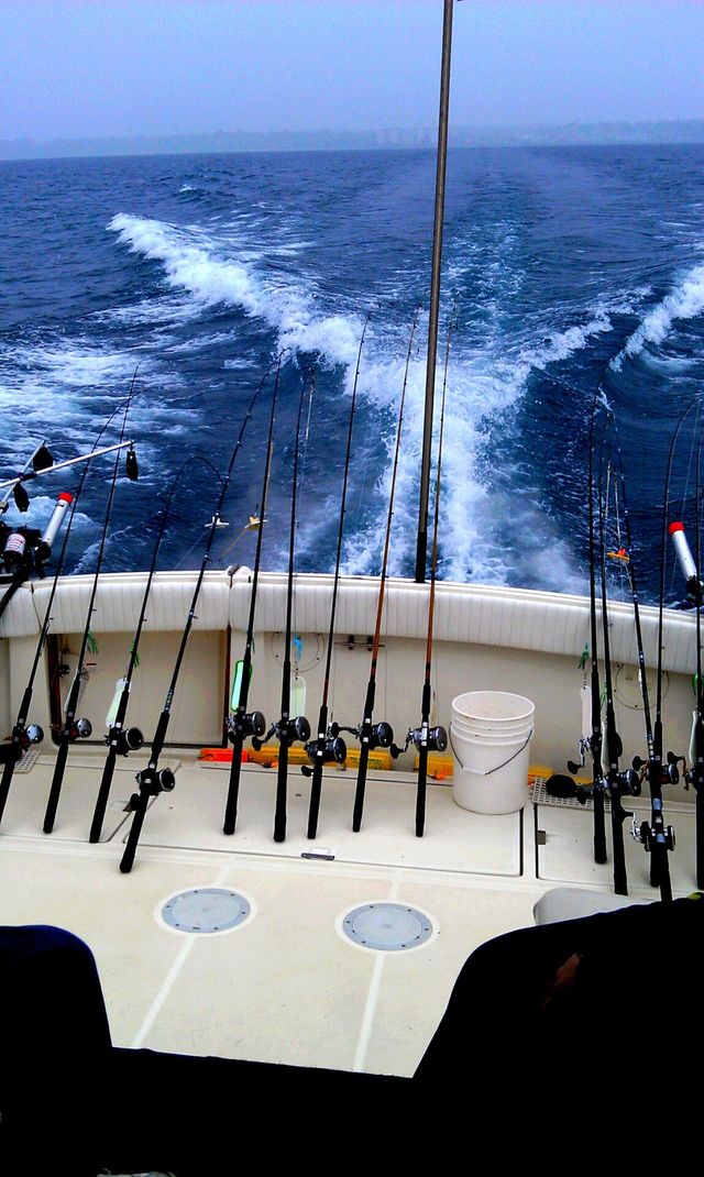 Fishing on Lake Michigan