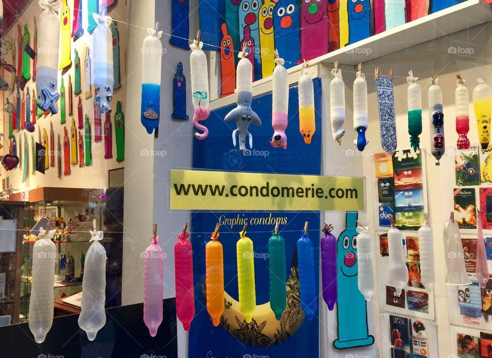 Condoms in store