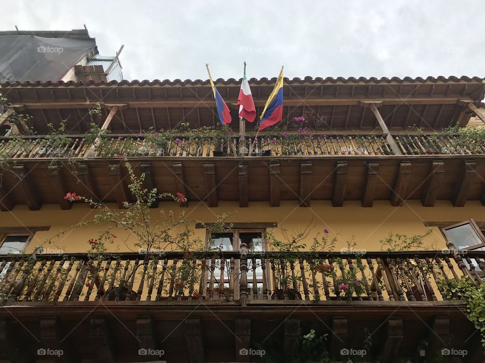 Scenic building in Cartagena, Colombia