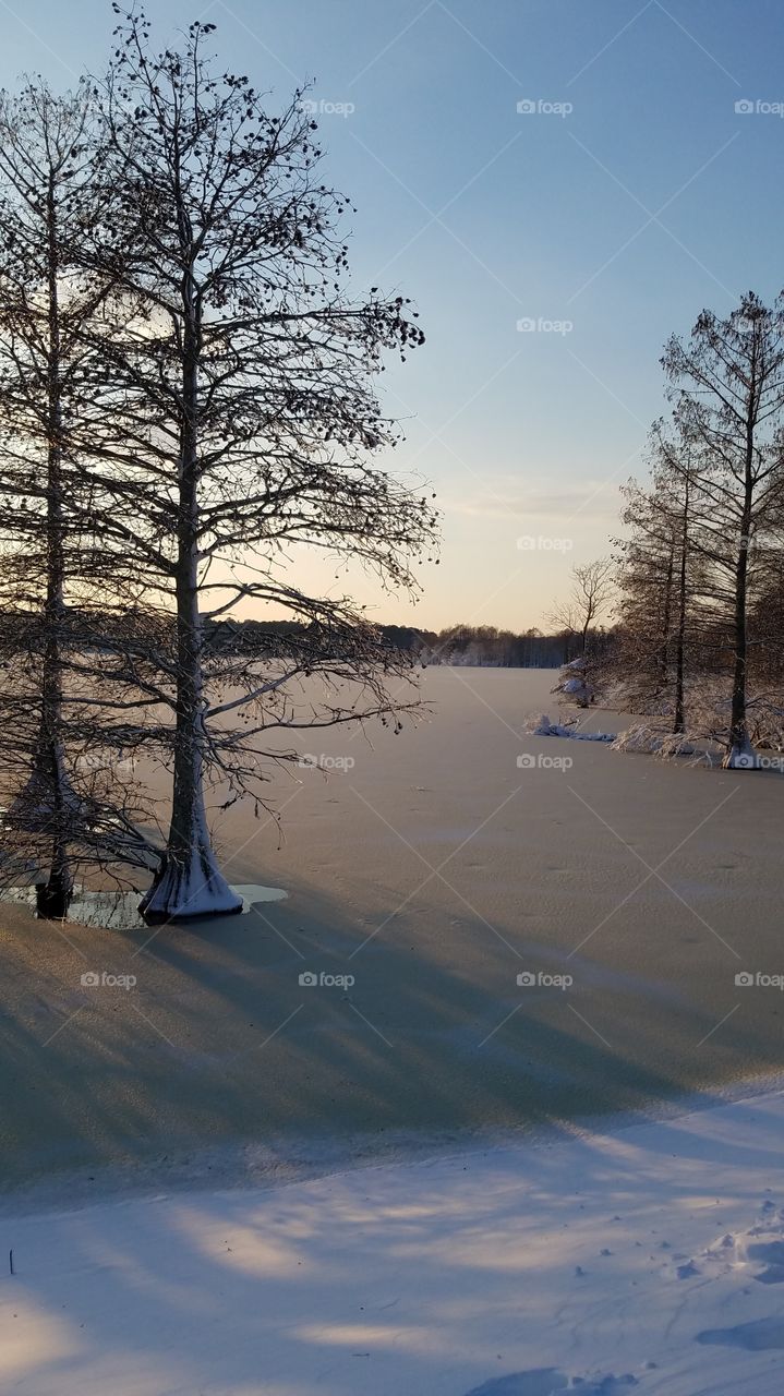frozen lake