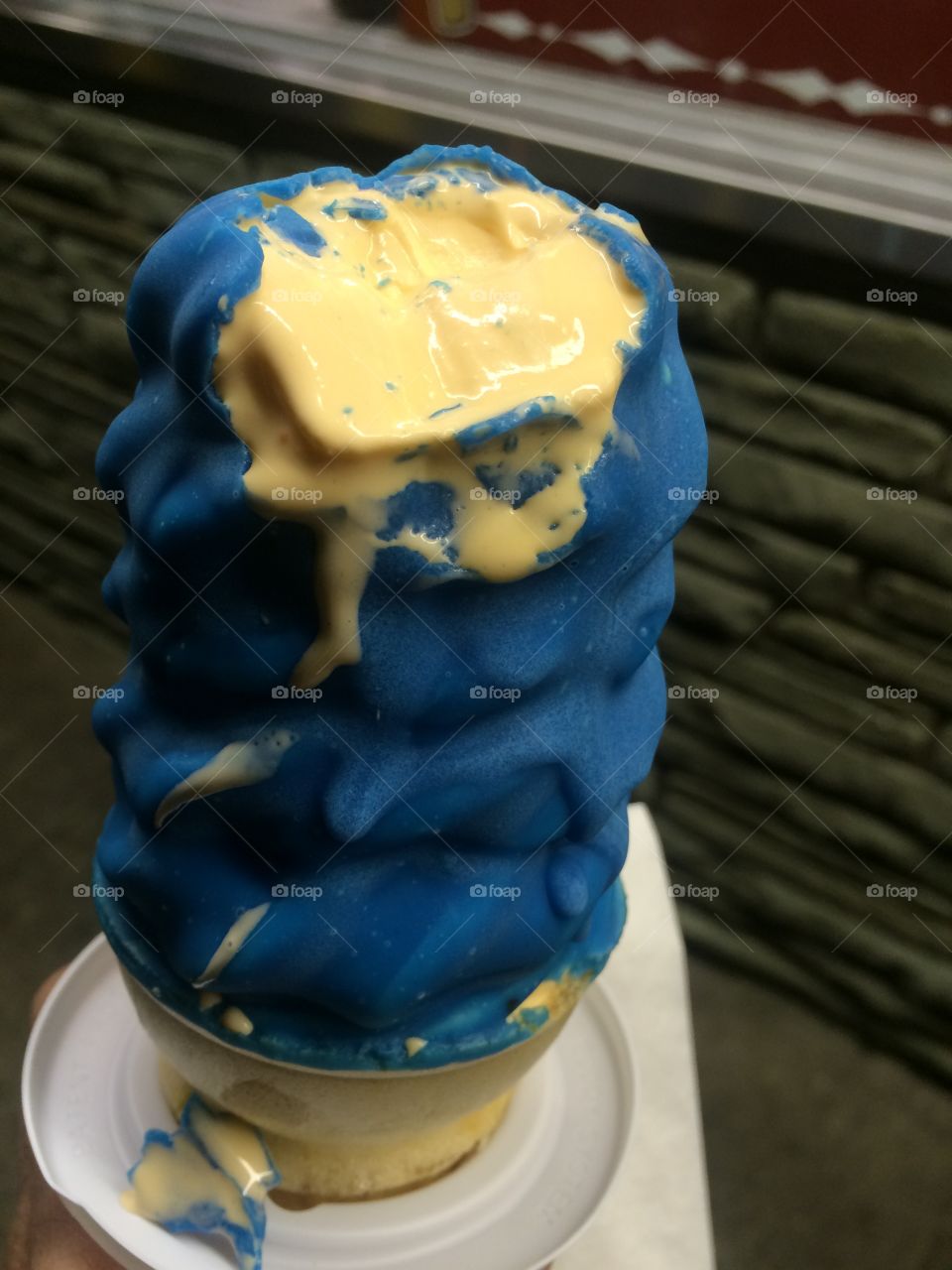 End of the season ice cream cone