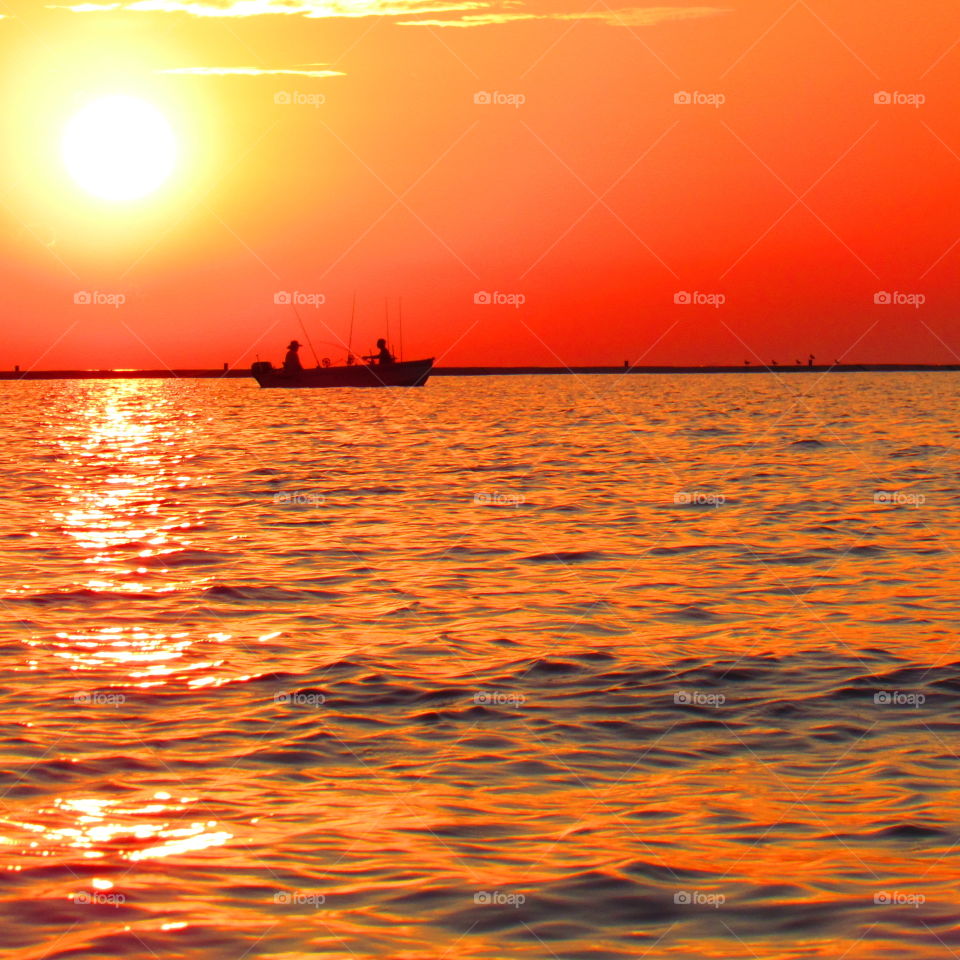 Sunset on Lake Michigan 