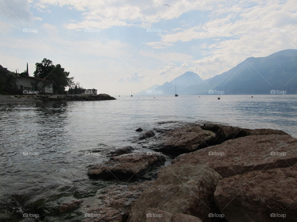 Garda Lake - Trentino - I love Italy - water - clouds