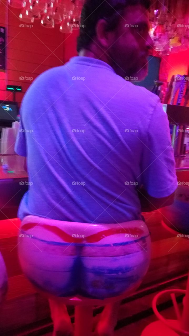 man at bar