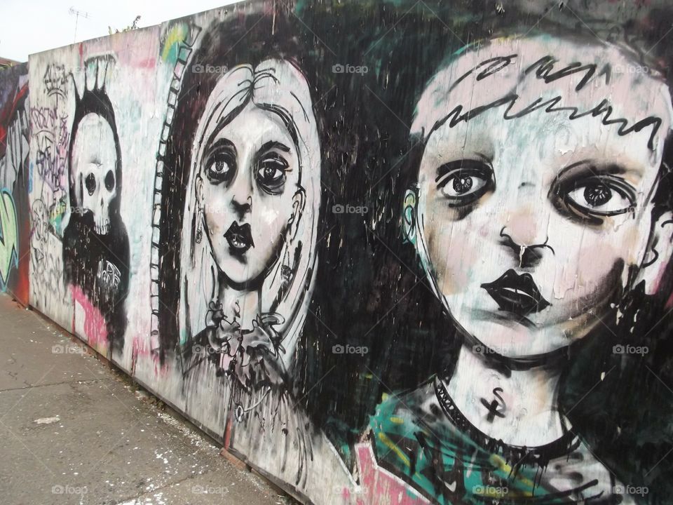Graffiti Street Art on the Wall