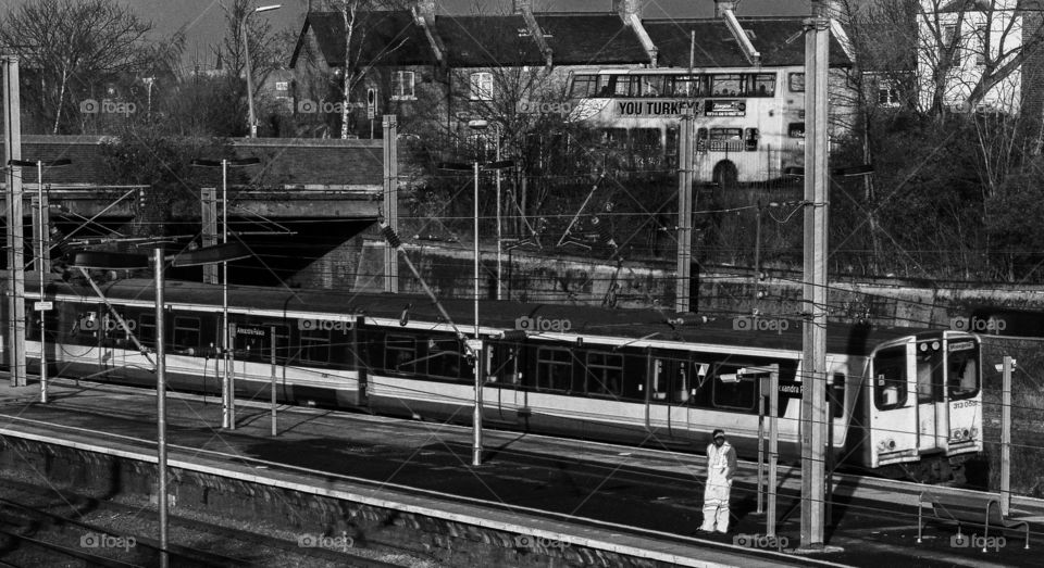 Train. Railway line 