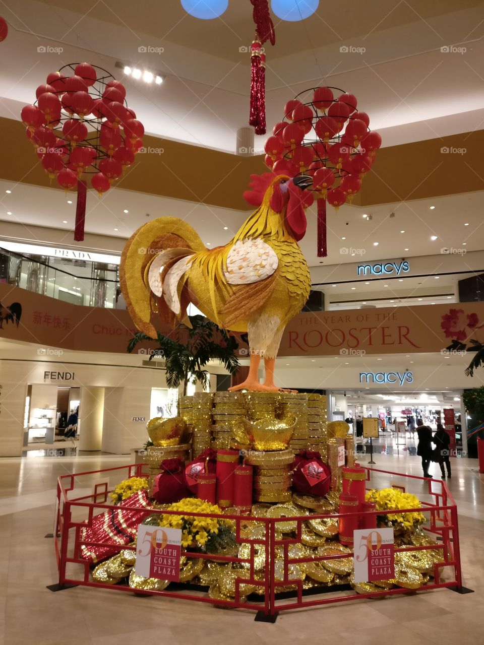 South coast plaza rooster