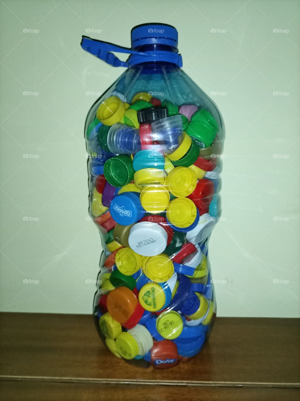 Lot of caps in a bottle