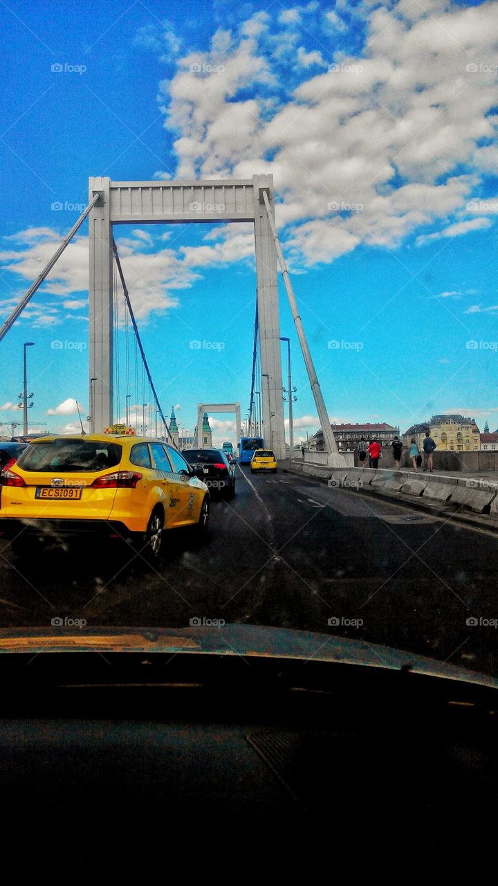 sunny day in budapest