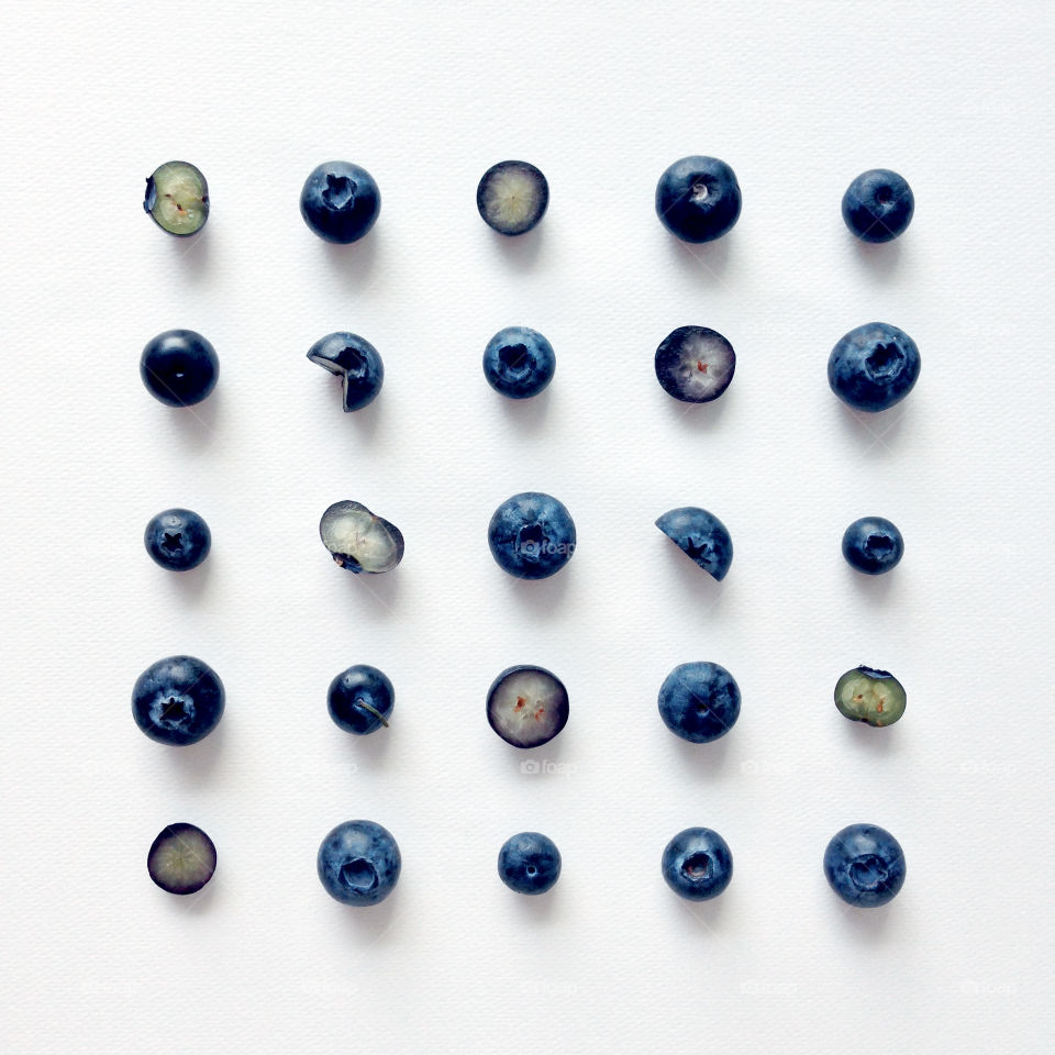 Fresh blueberries pattern