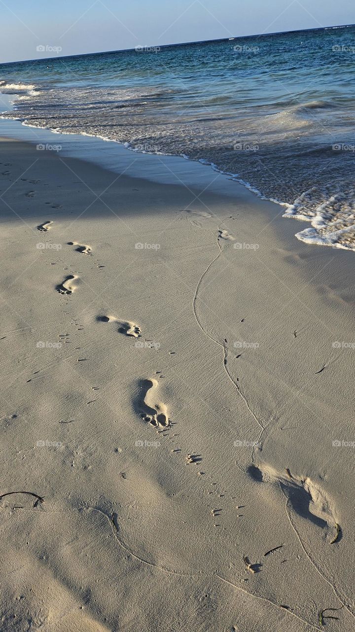 Watch where the footprints lead you.