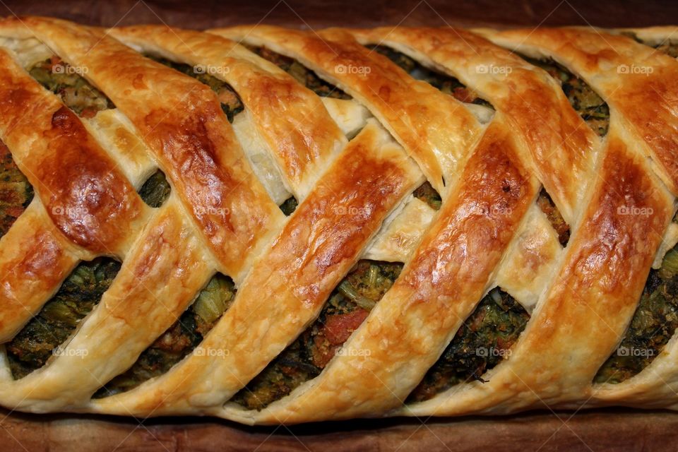 Spinach strudel