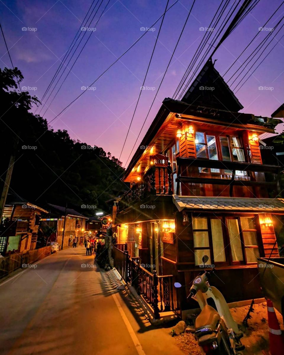The quaint Town of Mae Kampong in Chiang Mai province, Thailand. Had to conquer more than 50 switchbacks to make it there.