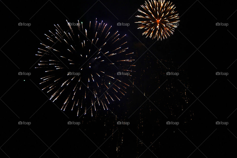 Fireworks, holiday, lights, flicker, splash, celebration, joy, sky, black sky, bright lights against the black sky, night, summer, night sky,
Bright lights of the salute against the black sky