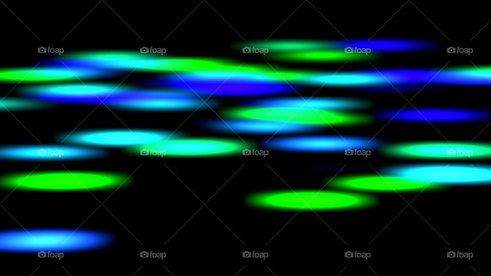 blue green blurred circles