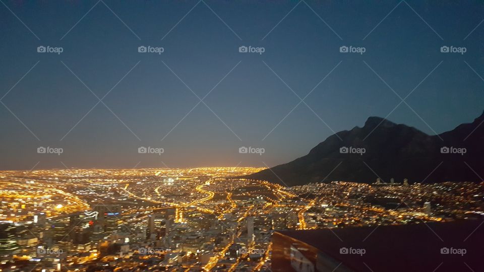 Big City Lights, Table Mountain, Cape Town - South Africa