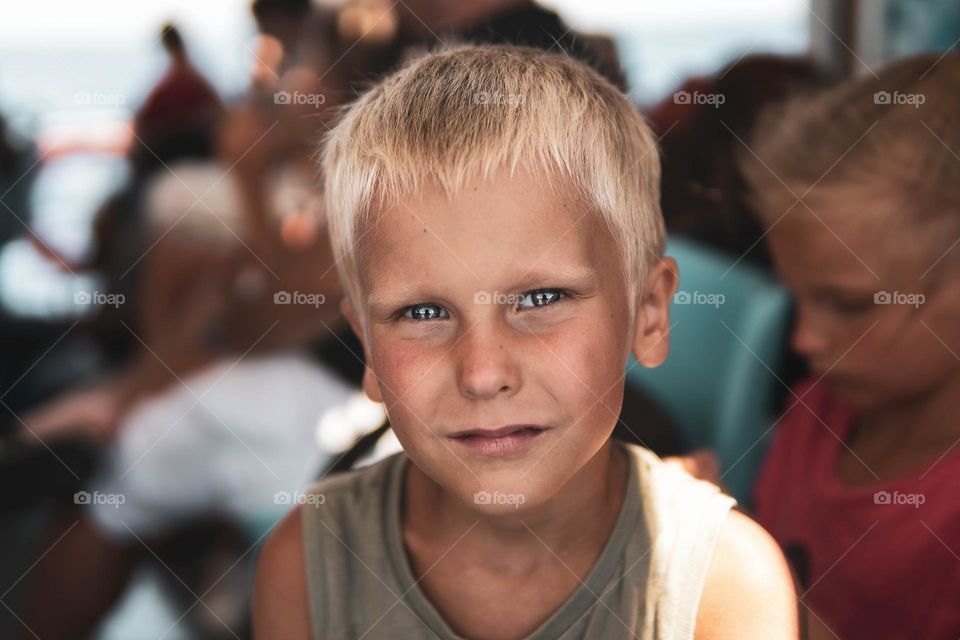 boy with blonde hair