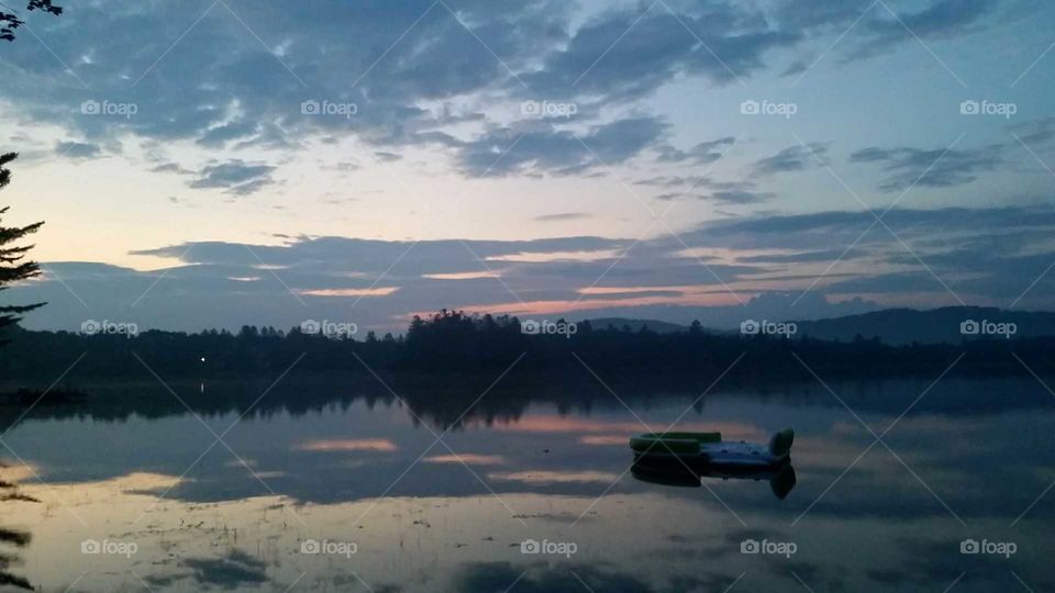 sunrise on Forest Lake