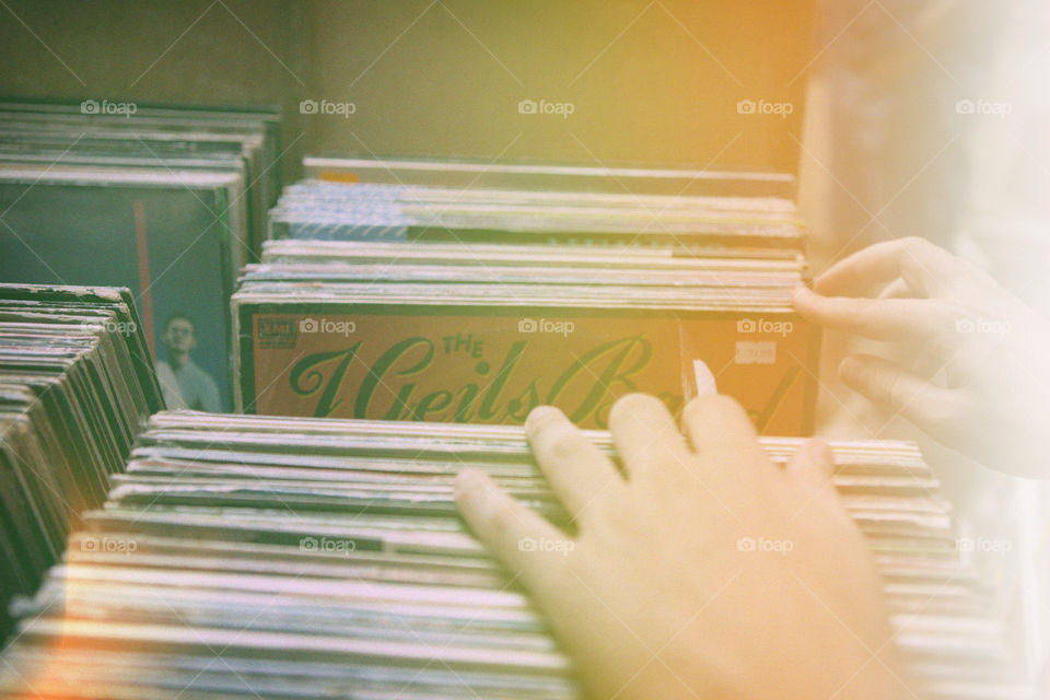 vinyls. music market 