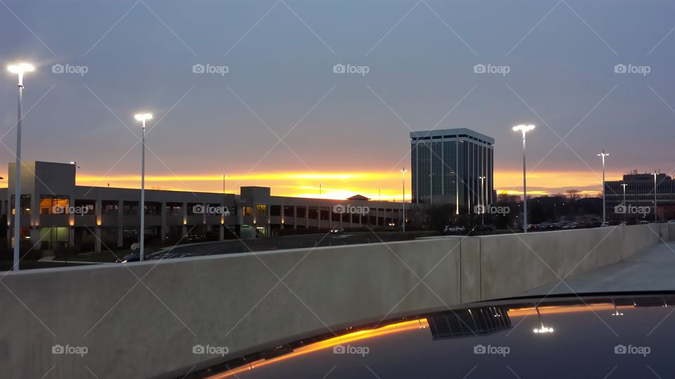 Sunset From Parking Deck