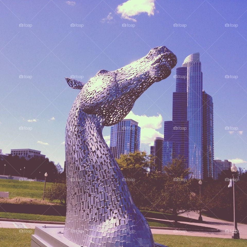 Chicago Horse Sculpture