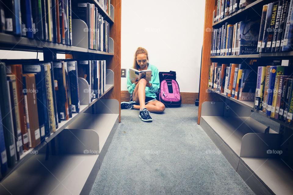 Bookcase, Shelf, Library, Indoors, Education