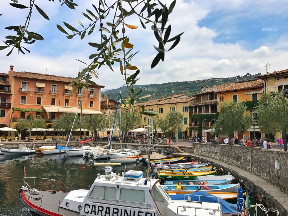 Boating in Lake Garda, Italy