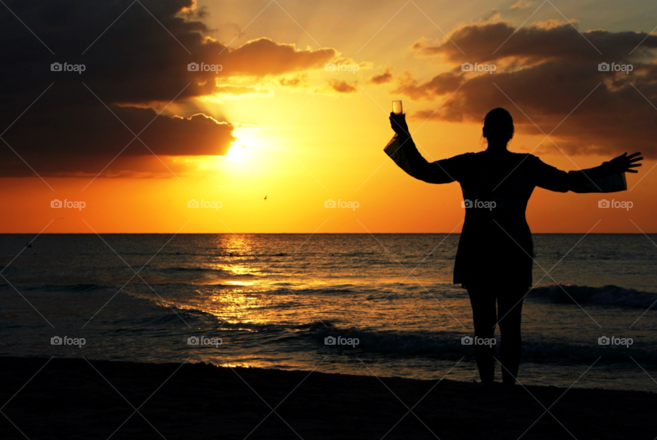 jamaica beach ocean woman by angeljack
