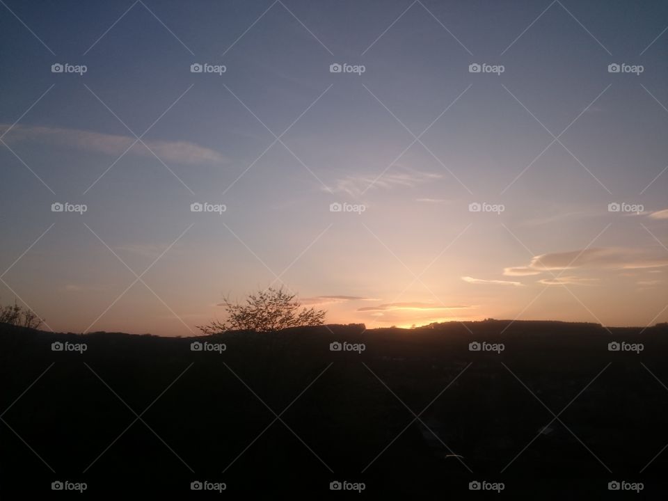 Sunset tonight in Jedburgh is over on April 21st 2019