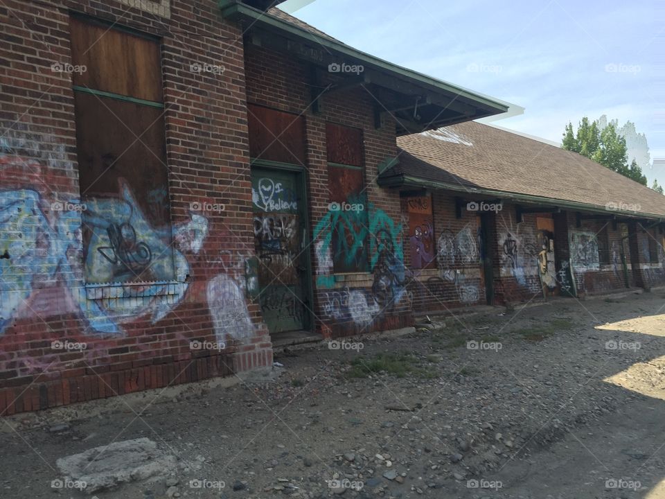 Building, House, Architecture, Graffiti, Town