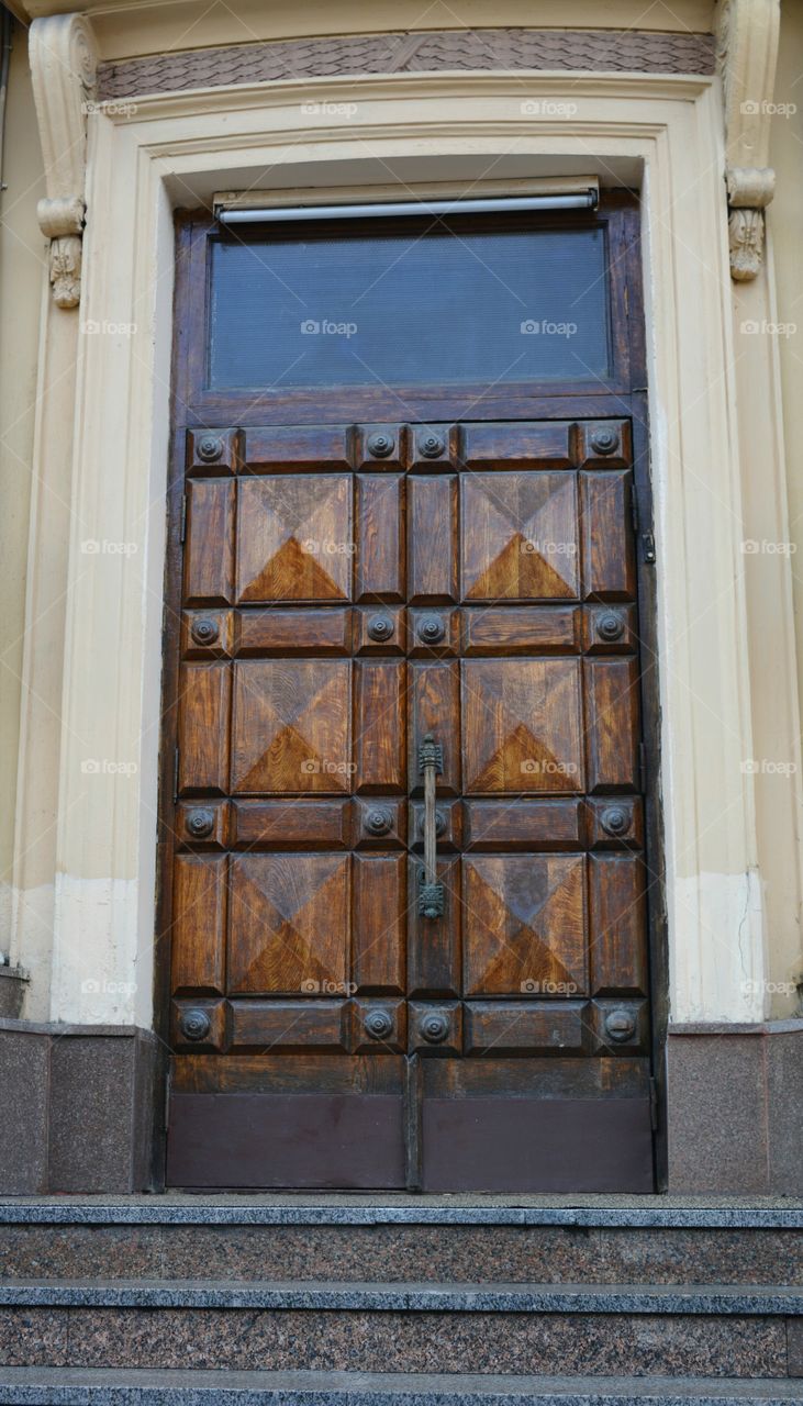 old wooden door