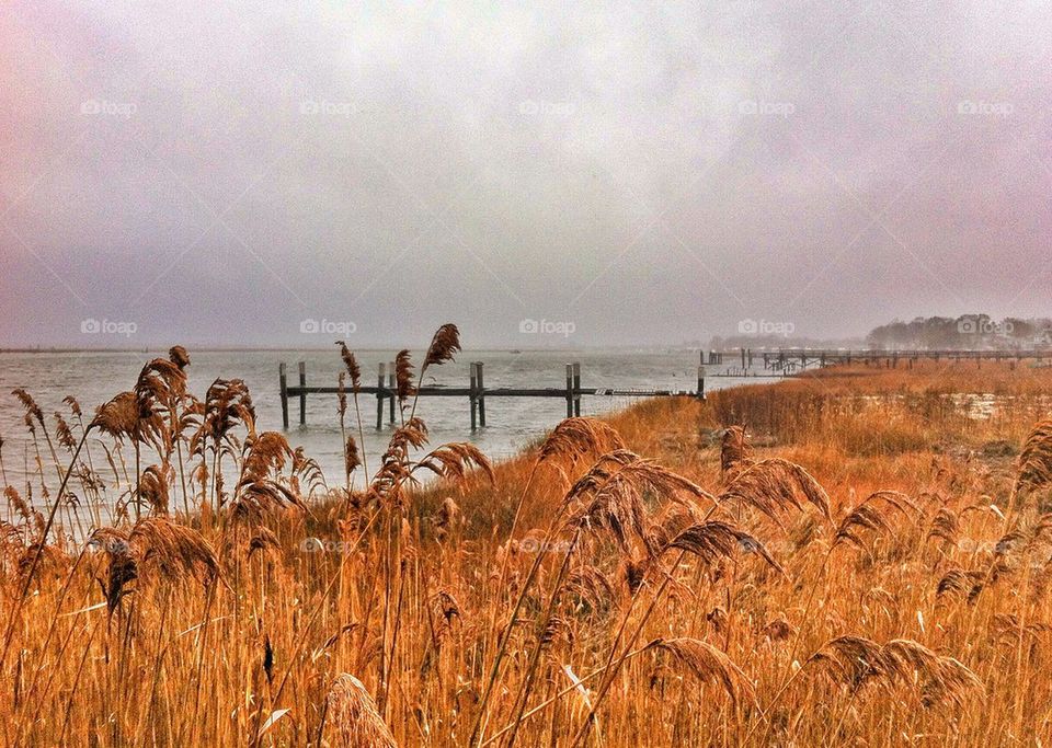 Stormy harbour 