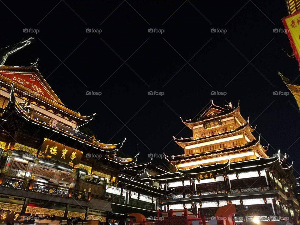 night view in shanghai