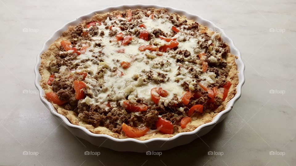 Homemade mince pie - hemlagad köttfärspaj i vit form 