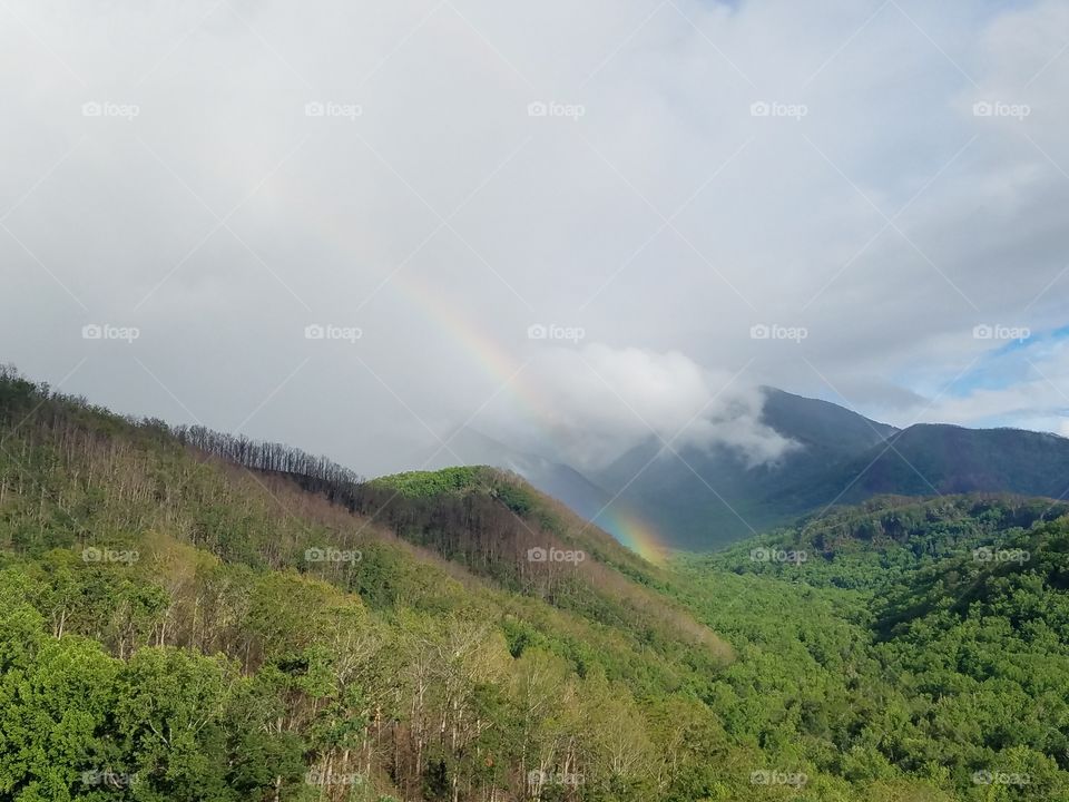 rainbow over my mountains