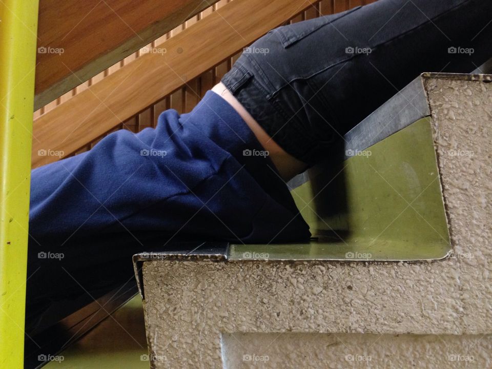 How not to go down stairs 