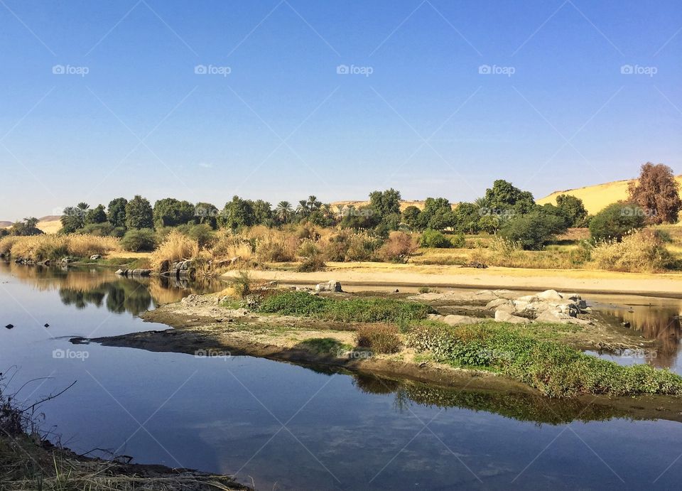 Island along the Nile 