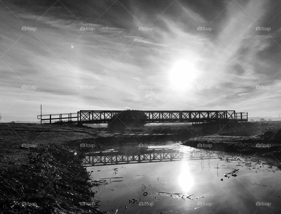 Walking bridge around Narre Warren South, Victoria, Australia 