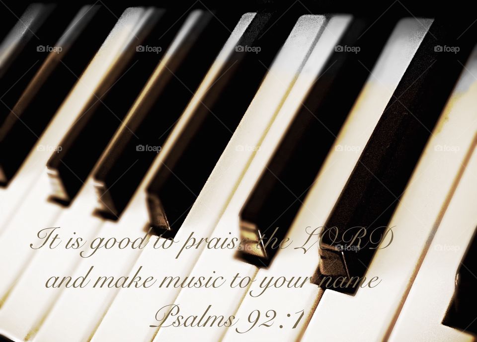 Psalm 92:1 good for canvas 